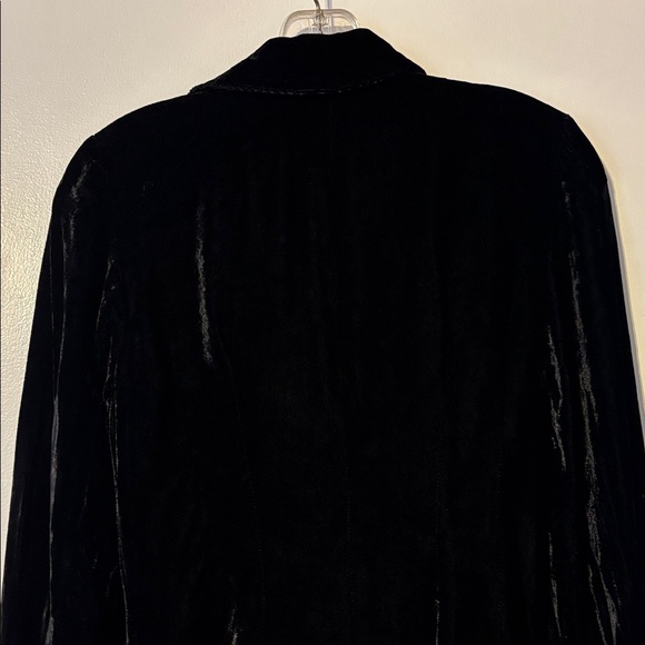 ABS Vintage 90’s Velvet Duster Jacket Coat Velvet Grunge Designer 4 Dress - Picture 9 of 17